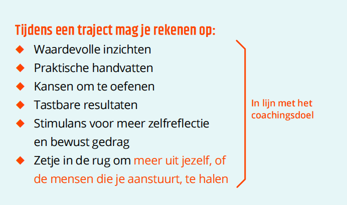 Dit mag je verwachten van een coachingstraject...